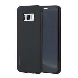   Rock Samsung Galaxy S8 Plus DR.V Series oldalra nyíló tok, fekete