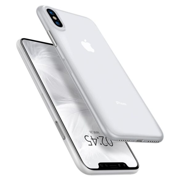 Spigen AirSkin Ultra Thin iPhone X/Xs hátlap, tok, átlátszó