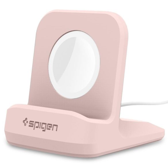 Spigen S350 Night Stand dokkoló Apple Watch 1/2/3/4, rózsaszín