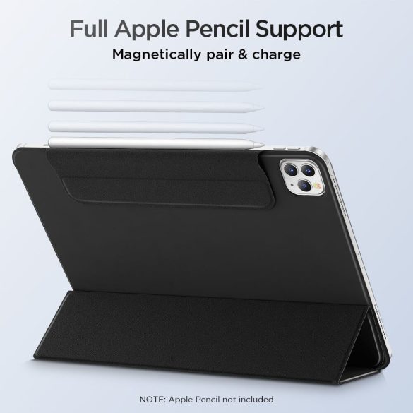 ESR Rebound Magnetic iPad Pro 12.9 (2018/2020) oldalra nyíló smart tok, fekete