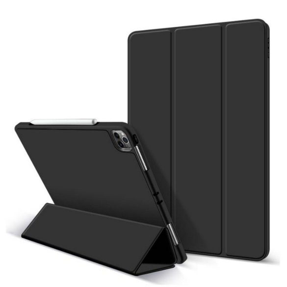 Tech-Protect Smartcase Pen iPad Pro 12.9" (2018/2020) oldalra nyíló okos tok, fekete