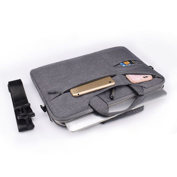 Tech-Protect Pocket 13" laptoptáska, sötét szürke