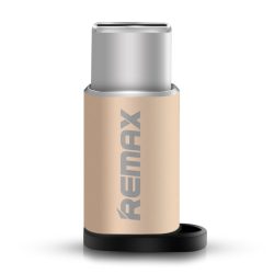 Remax Micro USB - Type-C átalakító adapter, arany