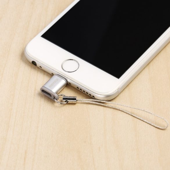 Remax Micro USB - Lightning átalakító adapter, ezüst