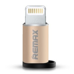 Remax Micro USB - Lightning átalakító adapter, arany
