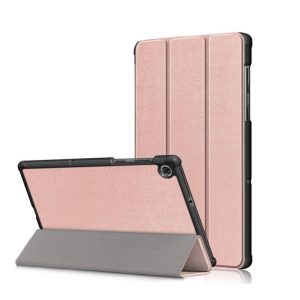 Tech-Protect Smartcase Lenovo Tab M10 Plus 10.3" (2020) TB-X606 oldalra nyíló okos tok, rozé-arany