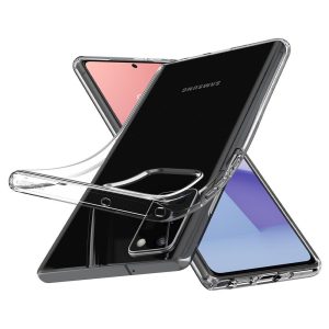 Spigen Liquid Crystal Samsung Galaxy Note 20 hátlap, tok, átlátszó