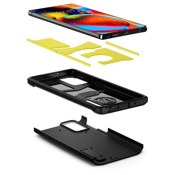 Spigen Tough Armor Samsung Galaxy Note 20 hátlap, tok, fekete