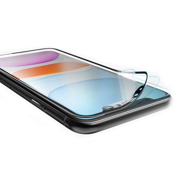 Hofi Ultraflex Glass Samsung Galaxy M31 kijelzővédő edzett üvegfólia (tempered glass) 7H keménységű, fekete