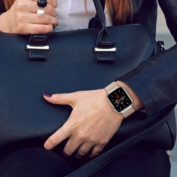 Tech-Protect Milanese Apple Watch fém 38-40mm óraszíj, arany