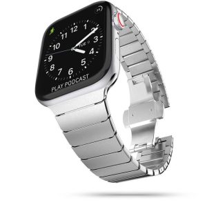 Tech-Protect Linkband Apple Watch fém 42-44mm óraszíj, ezüst