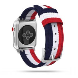   Tech-Protect Welling Apple Watch nylon 42-44mm óraszíj, kék-piros