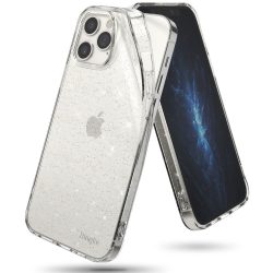   Ringke Air Ultra-Thin Cover Gel Case Glitter iPhone 12/12 Pro hátlap, tok, átlátszó