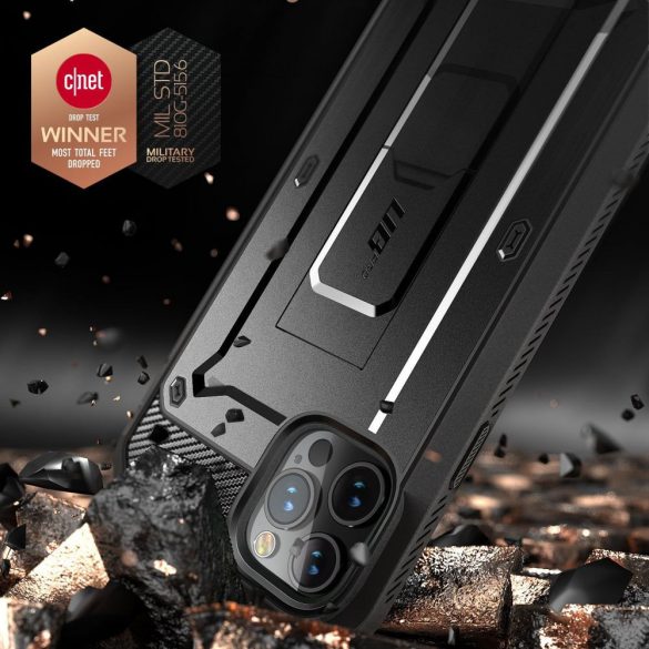 Supcase Unicorn Beetle iPhone 12/12 Pro vízálló, ütésálló tok és előlap , fekete