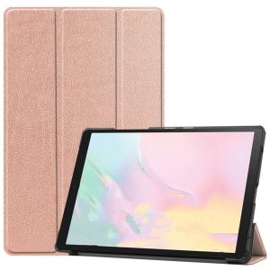 Tech-Protect Smartcase Samsung Galaxy Tab A7 10.4 (2020) T500/T505 oldalra nyíló okos tok, rozé arany