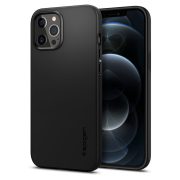 Spigen Thin Fit iPhone 12 Pro Max hátlap, tok, fekete