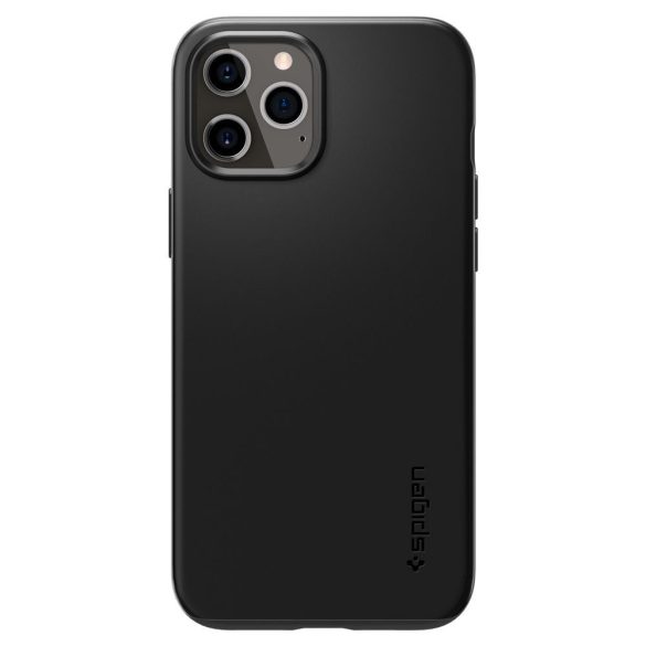 Spigen Thin Fit iPhone 12 Pro Max hátlap, tok, fekete