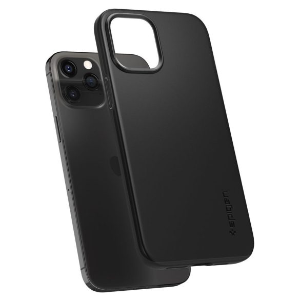 Spigen Thin Fit iPhone 12 Pro Max hátlap, tok, fekete