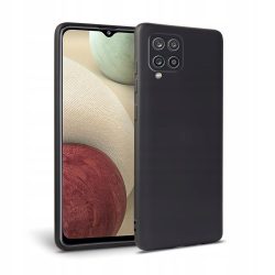   Tech-Protect Icon Samsung Galaxy A12 szilikon hátlap, tok, fekete