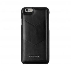   Diesel Moulded Flip Case iPhone 6/6S kártyatartós hátlap, tok, hátlap, fekete
