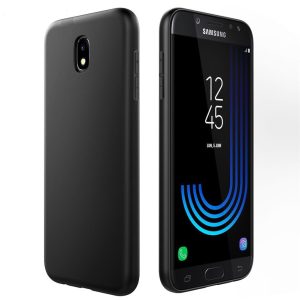 Samsung Galaxy J7 (2017) Soft Matt szilikon hátlap, tok, fekete