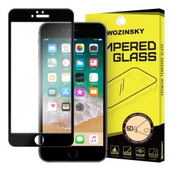   Wozinsky iPhone 6S Plus/6 Plus Glass Screen 5D Full Glue teljes kijelzős edzett üvegfólia (tempered glass), 9H keménységű, fekete