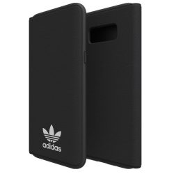  Adidas Original Booklet Case New Basics For Samsung Galaxy S8 Plus oldalra nyíló tok fekete