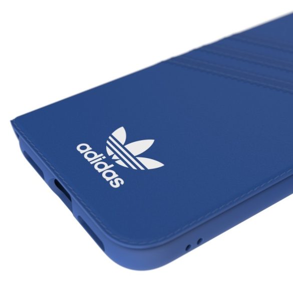 Adidas Originals Gazelle Booklet iPhone X/Xs oldalra nyíló tok, kék-fehér