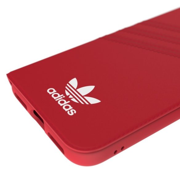 Adidas Originals Gazelle Booklet iPhone X/Xs oldalra nyíló tok, piros-fehér