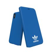   Adidas Original New Basics Booklet iPhone X/Xs oldalra nyíló tok, kék