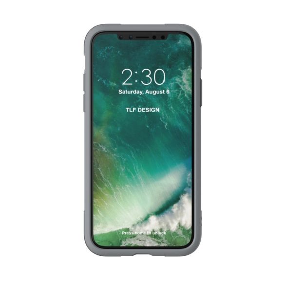 Adidas Performance Solo iPhone X/Xs ütésálló hátlap, tok, fekete-szürke