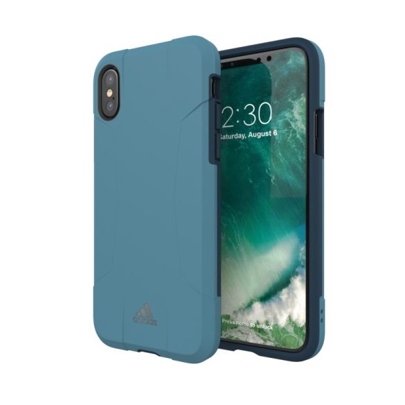 Adidas Performance Solo Case iPhone X/Xs ütésálló hátlap, tok, kék