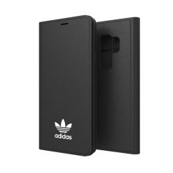   Adidas Originals New Basics Booklet Samsung Galaxy S9 Plus oldalra nyíló tok, fekete-fehér