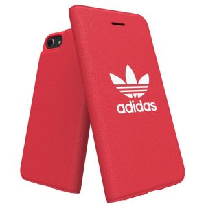 Adidas Original Adicolor Booklet iPhone 6/7/8 oldalra nyíló tok, piros