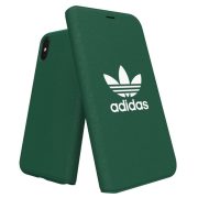   Adidas Original Adicolor Booklet iPhone X/Xs oldalra nyíló tok, zöld