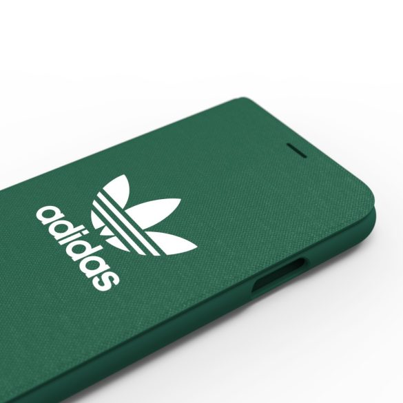 Adidas Original Adicolor Booklet iPhone X/Xs oldalra nyíló tok, zöld