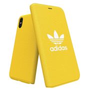   Adidas Original Adicolor Booklet iPhone X/Xs oldalra nyíló tok, sárga