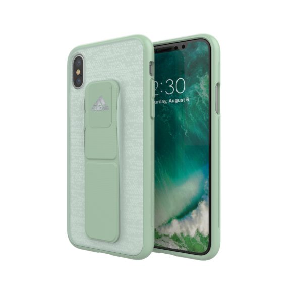 Adidas Folio Grip Case iPhone X/Xs hátlap, tok, zöld