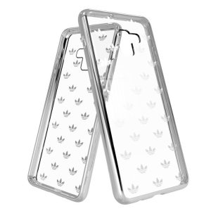 Adidas Original Clear Case Samsung Galaxy A8 Plus (2018) hátlap, tok, átlátszó-mintás