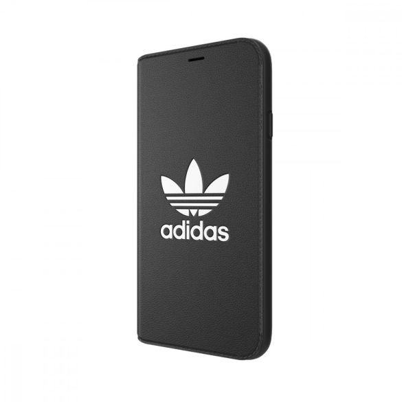 Adidas Original Booklet Case Basic iPhone X/Xs oldalra nyíló tok, fekete-fehér