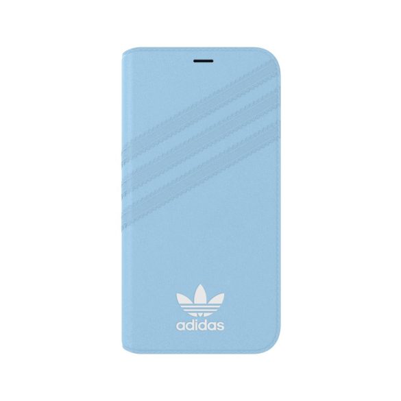 Adidas Original Booklet Case Gazelle iPhone X/Xs oldalra nyíló tok, világoskék