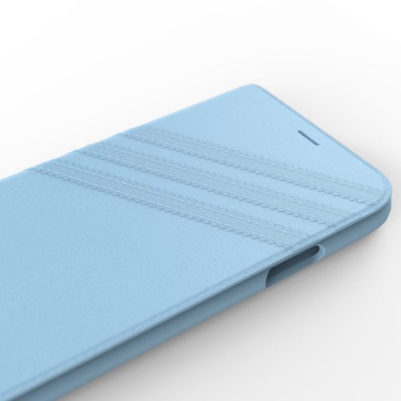 Adidas Original Booklet Case Gazelle iPhone X/Xs oldalra nyíló tok, világoskék