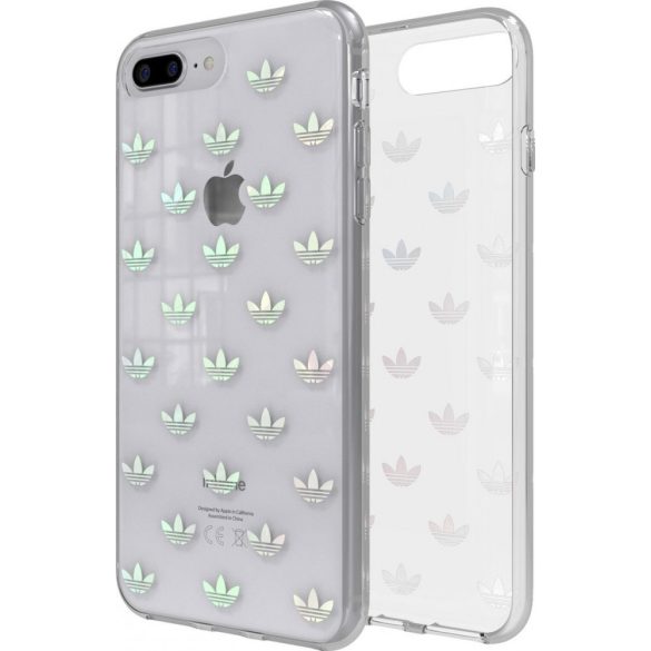 Adidas Original Clear Snap Case iPhone 6 Plus/6S Plus/7 Plus/8 Plus hátlap, tok, átlátszó-színes