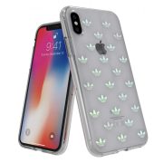   Adidas Original Clear Snap Case iPhone X/Xs hátlap, tok, átlátszó-színes