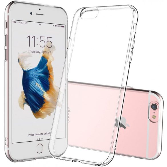 iPhone 6 Plus/6S Plus Slim case 1mm szilikon hátlap, tok, átlátszó