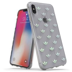   Adidas Original Clear Snap Case iPhone XS Max hátlap, tok, átlátszó-színes