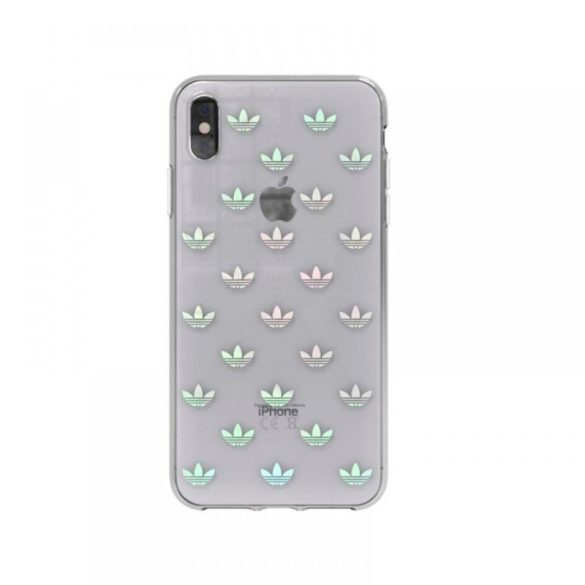 Adidas Original Clear Snap Case iPhone XS Max hátlap, tok, átlátszó-színes