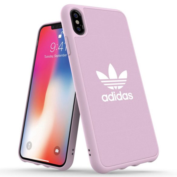 Adidas Original Adicolor iPhone Xs Max hátlap, tok, világos rózsaszín