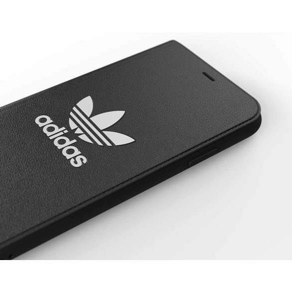 Adidas Original Booklet Adicolor iPhone X/Xs, oldalra nyíló tok, fekete