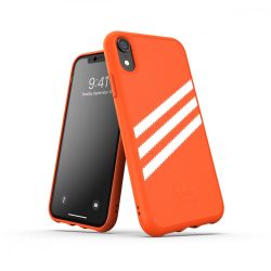  Adidas Original Moulded Case Suede iPhone Xr hátlap, tok, narancssárga